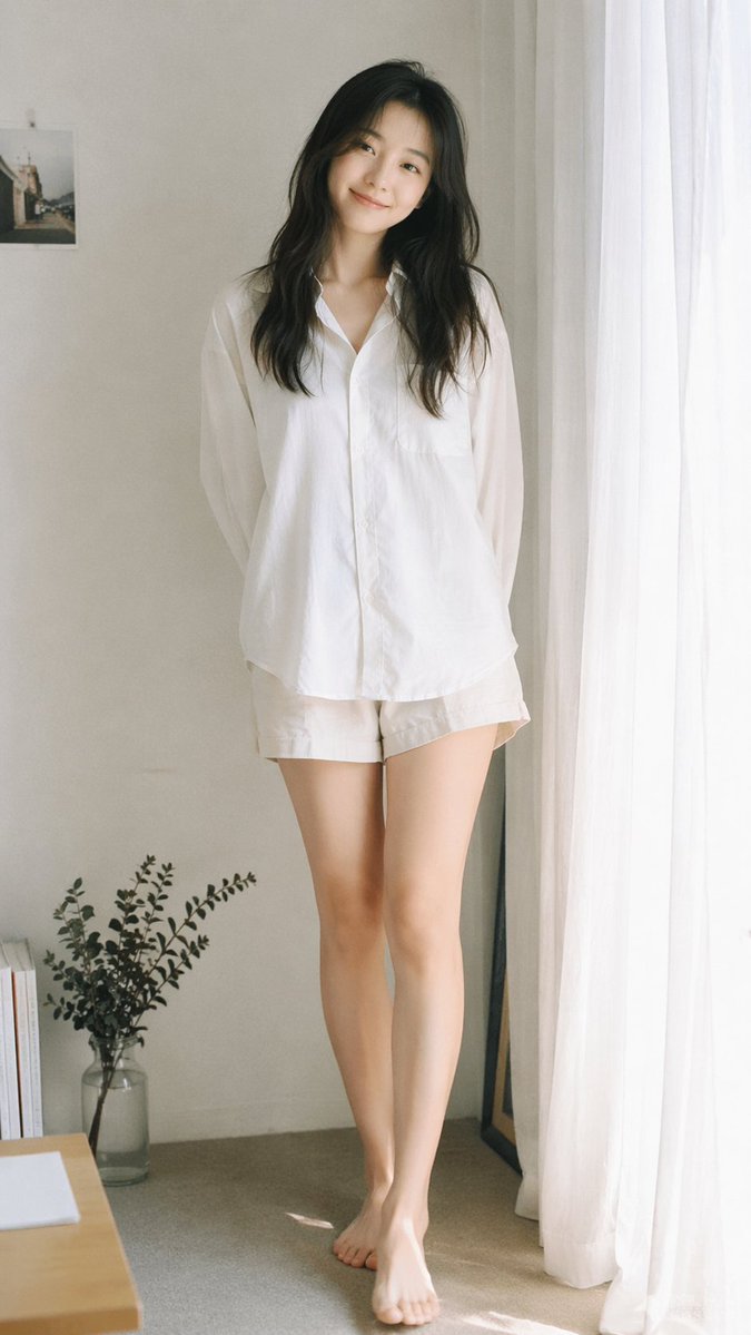 Analog 35mm film photography, soft airy Japanese-s...